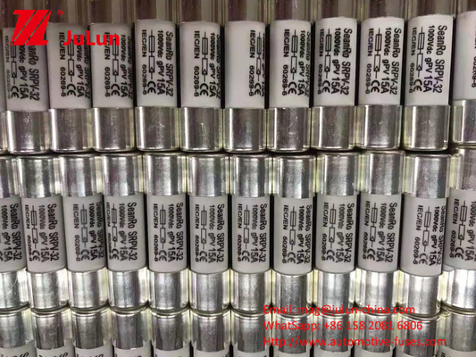 Κύλινδρος Solar PV Fuse Holder με 10x38mm για ηλιακό πάνελ 50A 1000VDC δεξαμενή αποθήκευσης