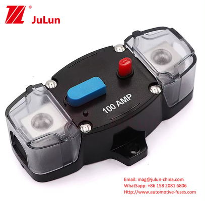 Χειροκίνητη επαναφορά 0-8 μεγέθους 12-48 Volt 200 Amp διακόπτης κυκλώματος με τρολίκι αυτοκίνητο στερεοφωνικό ήχο Inline Fuse Block Holders Inver