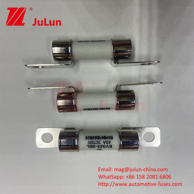 Αυτοκίνητο 25A 15A 30A 750VDC EV FUSE Τύπος βρόγχου Κεραμικές ασφάλειες αυτοκινήτων Ηλεκτρική προστασία