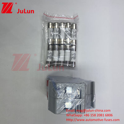 1000VDC-1500VDC Κρατήρας φωτοβολταϊκής ασφάλειας ηλιακής ενέργειας με ασφάλεια 2 Amp Fuse Solar Dc Cylindrical Fuse Links