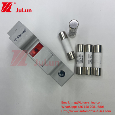 10x38mm κεραμική ηλιακή φωτοβολταϊκή ασφάλεια για την προστασία φωτοβολταϊκών μονάδων