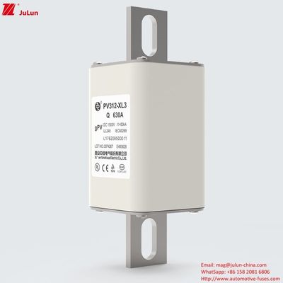 PV312-XL3-Q 630A Φωτοβολταϊκές ασφάλειες προστασίας με μπουλτούρες με έγκριση UL TUV CE RoHS