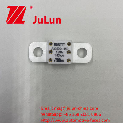 Ηλεκτρικό σύστημα του οχήματος ASTM 20200-400A 150VDC με κεραμικές ασφάλειες αυτοκινήτων Ηλεκτρικά χαρακτηριστικά 1,0 σε 4 ώρες 3,0 σε 10s Max