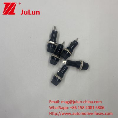 Κουμπί τύπου αυτοκινητοκινητήρα Fuse Holder Tube Socket για 6 * 30mm Βάση ασφαλιστικού πάνελ
