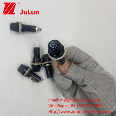 6x30 6x32mm Πίνακα Mounted Car Fuse Holder Μπαγιόνετ Τύπος 10A 20A 250V PCB Fuse Block Base