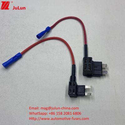F3A 5A 10A 15A Fuse Tap 16AWG Αυτοκίνητο Προσθέστε ένα κύκλωμα ACU Blade Fuse Adapter με κάλυμμα ασφάλειας για αυτοκίνητα φορτηγά