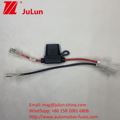 Κρατητής ασφάλειας 8AWG Inline Blade 30A Καλώδιο Lead WireΚρατητής ασφάλειας 8AWG Inline Blade Καλώδιο Lead Wire Πρωτότυπο 50 Amp Στυλ πρίζαςΣυνδετήρας ισχύος σε 8mm Τερματικά δακτυλιδίουΠρωτότυπο 50 Amp Στυλ πρίζας