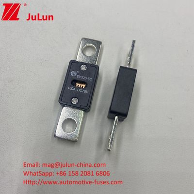 51 mm απόσταση τρύπας EV320-5X 125A 70VDC κεραμικές αυτοκινητοβιομηχανικές ασφάλειες με πιστοποίηση GB/T31465.5-2015 και ονομαστική τάση 70VDC