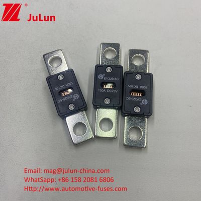 150A 70VDC EV320-5X Κεραμικές αυτοκινητοβιομηχανικές ασφάλειες Κουάρτζης Άμμος Ηλεκτρικά χαρακτηριστικά 1,0 σε 4 ώρες 3,0 σε 10s Max
