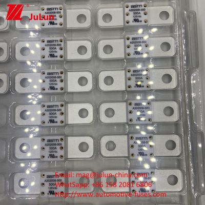 ASTM A202008 250A 125VDC Τύπος επίπεδης πλάκας αυτοκινητοβλέβας ασφάλειες για μπουλόνια
