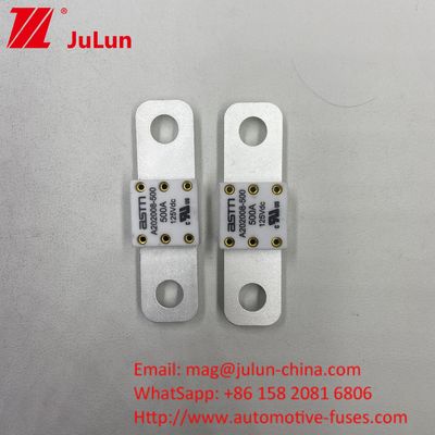Υψηλή χωρητικότητα σπάσματος 350A 125Vdc EV Fuse Μικρό μέγεθος Υψηλό ρεύμα ονομαστικής προστασίας από βραχυκύκλωμα