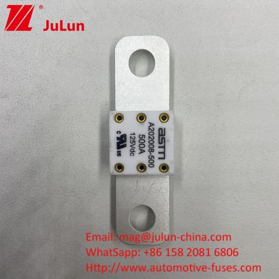 500A 125VDC κεραμική ασφάλεια μπαταρίας αυτοκινήτου για ANM AMM AEGA ANL CNN CNL