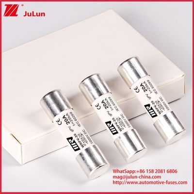 20A 1000DC 10*38 Κηραμικές ασφάλειες gPV ονομαστικής τάσης Φωτοβολταϊκός σωληνώδης στερεός ασφάλειας υψηλής τάσης