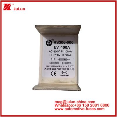 Κατηγορία χρήσης EV 400A AC800V 100KA DC750V 50KA Κεραμικές σωλήνες προστασίας κυκλωμάτων αυτοκινήτων για ηλεκτρικά οχήματα