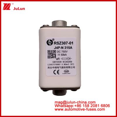 Κεραμικό RSZ307-01 J4P-N 315A 750VDC 50KA Φορτιστήρια Σύρματα Αυτοκινητοβιομηχανικές συσκευές Εξοπλισμός Τύπος σύνδεσης μπουλτών
