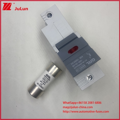 Φωτοβολταϊκός υποκείμενο ασφάλειας 63A 1000VDC22*58mm 6 KV Ηλιακή για εγκατάσταση σιδηροδρόμων DIN συμμορφώνεται με την IEC
