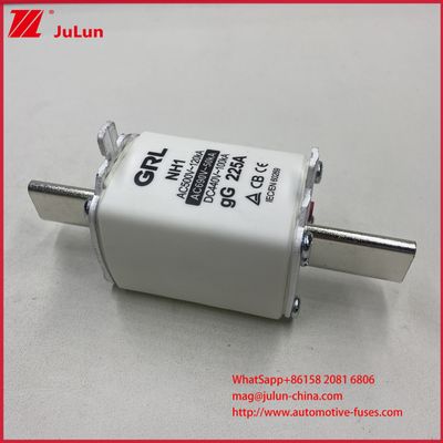 NH000 NT000 300A 225A 500V 120kA Ασφάλεια ασφάλειας υψηλής διακοπτικής ικανότητας με μαχαίρι επαφής GG-gL