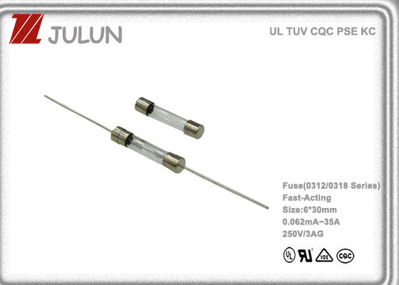 να ενεργήσει 50mA 0.05A 250V 5*20mm γρήγορα θρυαλλίδα με τον κεραμικό σωλήνα